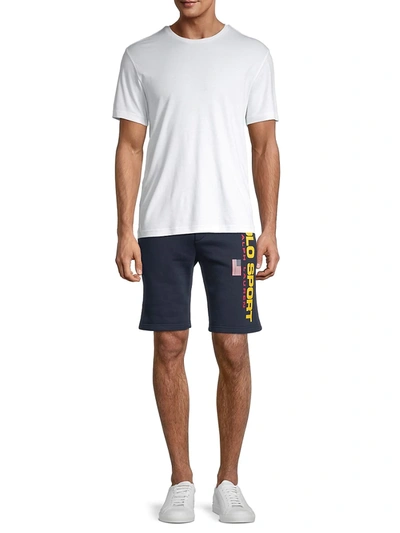 Shop Polo Ralph Lauren Men's Polo Sport Fleece Drawstring Shorts In Cruise Navy