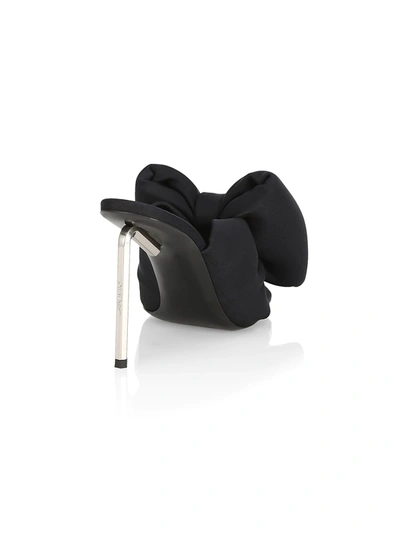 Shop Off-white Allen Bow Mule Sandals In Black