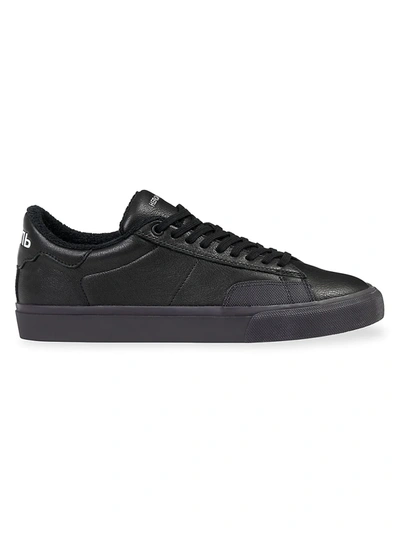 Shop Heron Preston Vulcanized Low-top Leather Sneakers In Black White