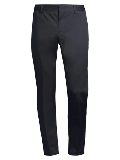 Shop Pt01 Tapered Stretch Pants In Navy