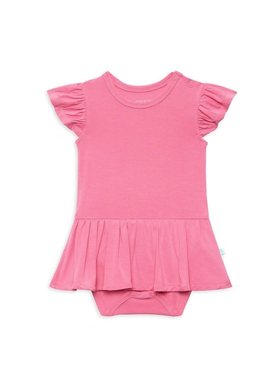 Shop Posh Peanut Baby Girl's Pink Lemonade Ruffled Cap-sleeve Twirl-skirt Bodysuit