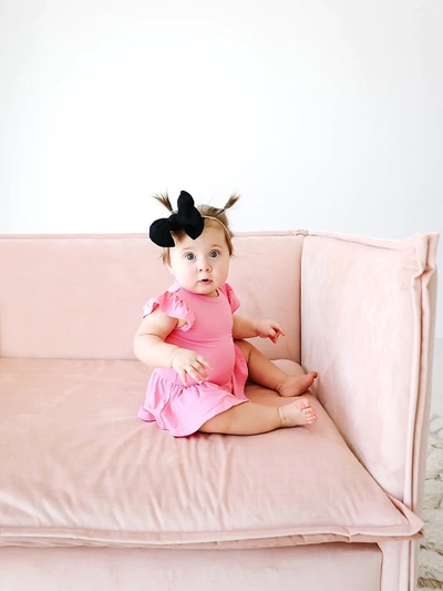 Shop Posh Peanut Baby Girl's Pink Lemonade Ruffled Cap-sleeve Twirl-skirt Bodysuit