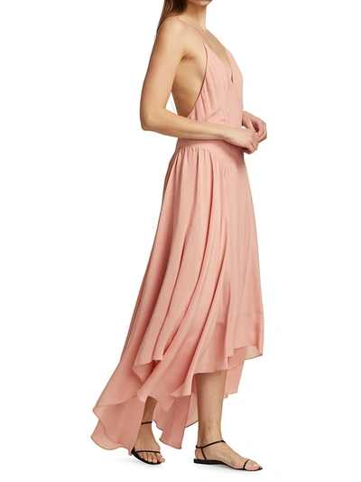 Shop Tove Women's Maren Crinkled Silk Slip Dress In Pink