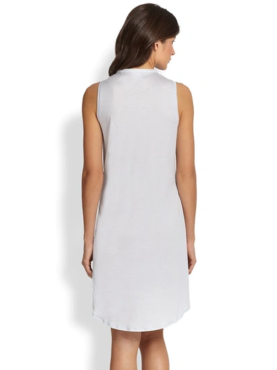 Shop Hanro Tank Button-front Gown In White