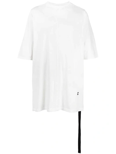 Shop Rick Owens Drkshdw Cotton Longline T-shirt In White