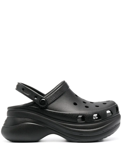 Shop Crocs Bae Platform Clogs In Black