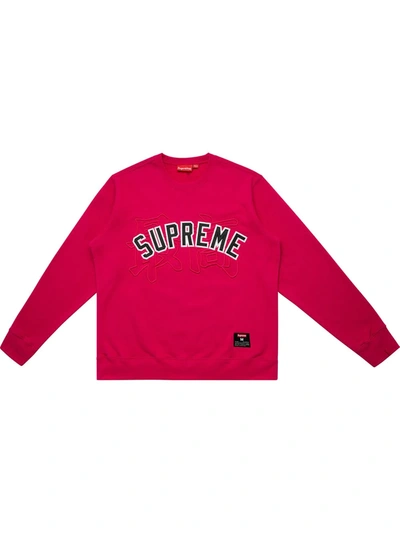 Supreme Kanji Logo Crewneck White