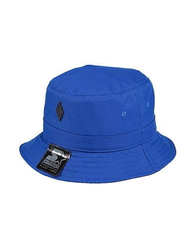 Shop Marcelo Burlon County Of Milan Marcelo Burlon X Starter Man Hat Blue Size Onesize Polyester