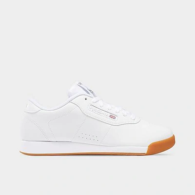 Shop Reebok Women's Princess Casual Shoes In White/gum