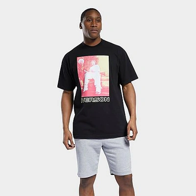 Shop Reebok Men's Allen Iverson Hot Color T-shirt In Black