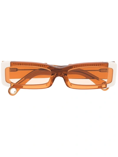 Shop Jacquemus Sunglasses In Orange
