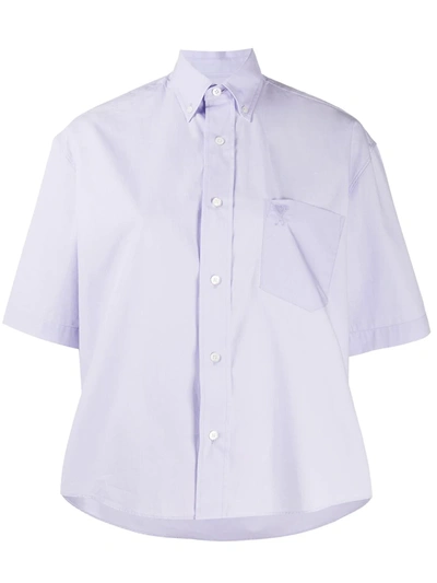 Shop Ami Alexandre Mattiussi Ami De Coeur Shirt In Purple
