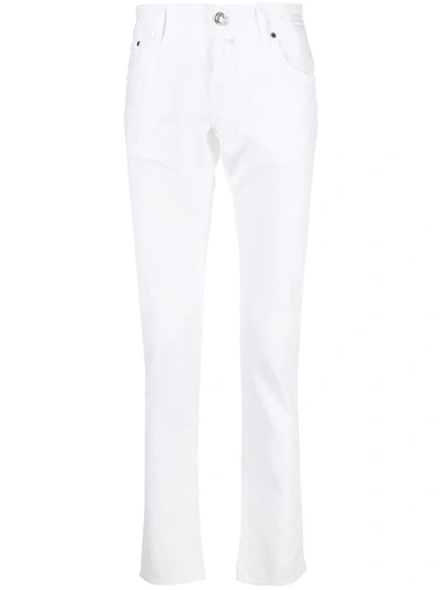 Shop Jacob Cohen Straight-leg Jeans In White