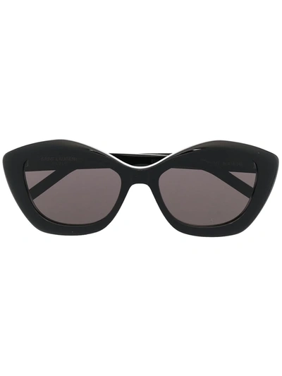 Saint Laurent Sl68 Cat-eye Frame Sunglasses In Black