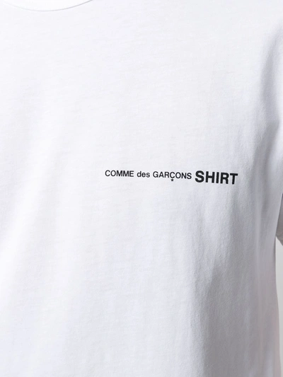 Shop Comme Des Garçons Shirt Cotton White T-shirt
