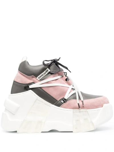 Shop Swear Amazon Platform Sneakers In Grey