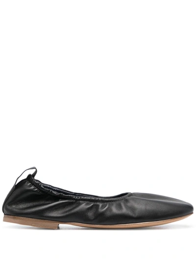 Shop Lanvin Square-toe Ballerina Shoes In Black