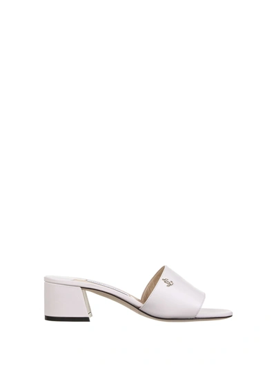 Shop Jimmy Choo Minea Sandals In Bianco