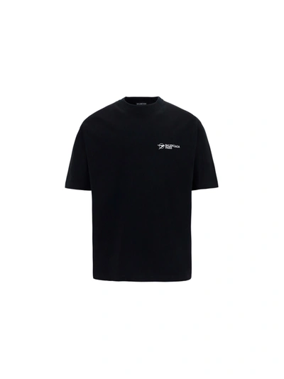 Shop Balenciaga T-shirt In Black