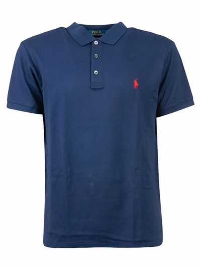 Shop Ralph Lauren Slim Fit Polo Shirt In French Navy