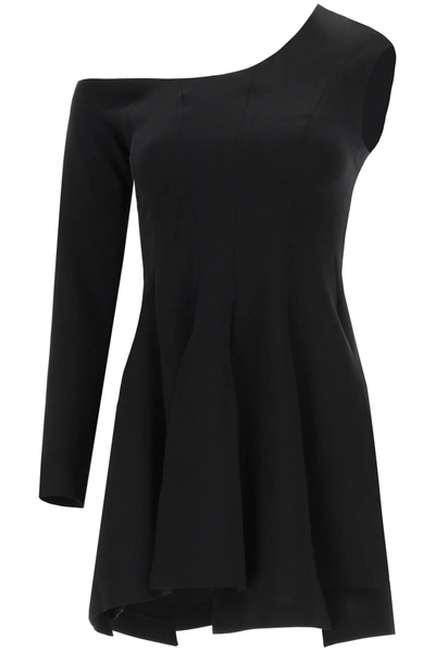 Shop A.w.a.k.e. Asymmetric Panel Top In Crepe Jersey In Black (black)