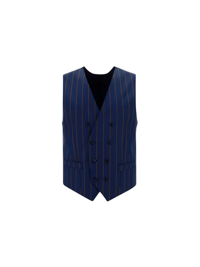 Shop Dolce & Gabbana Vest In Blue