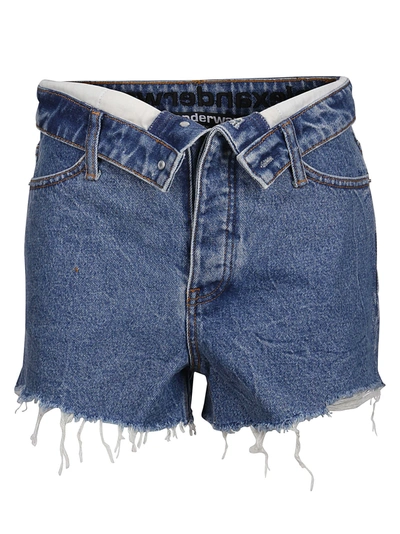 Shop Alexander Wang Short Bite Flip In Deep Blue