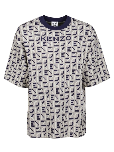 Shop Kenzo Sweater Monogram In Tourterelle