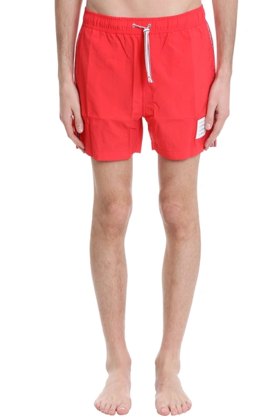 Shop Thom Browne Beachwear In Red Polyamide