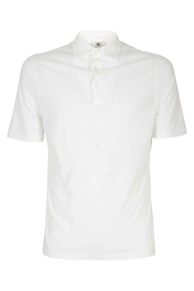 Shop Kired Polo Shirt In Bianco
