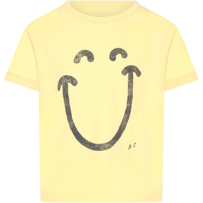 Shop Bobo Choses Yellow T-shirt For Kids With Logo