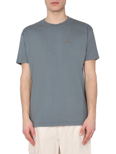 Shop Vivienne Westwood Crew Neck T-shirt In Grey