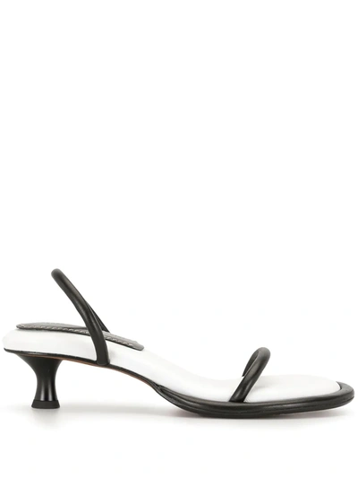 Shop Proenza Schouler Pipe Strapped Sandals In Black