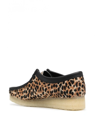 Brown Wallabee Leopard-print Shoes