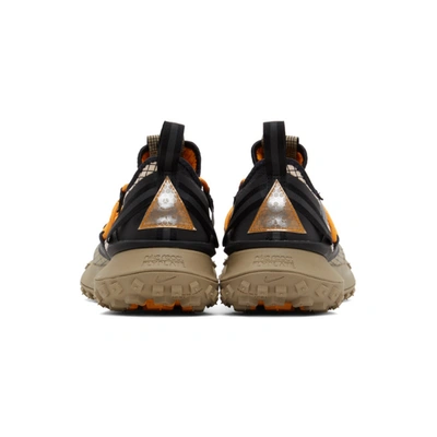 Shop Nike Brown & Black Acg Mountain Vaporfly Low Sneakers In Stone/black
