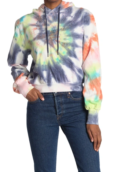 Shop Afrm Cooley Printed Hoodie In Soft Multi Spiral Ti
