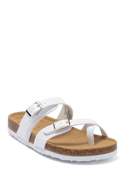 Shop Steve Madden Beached Slide Sandal In White