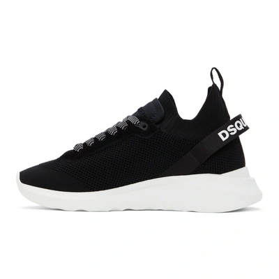 Shop Dsquared2 Black Speedster Sneakers In M063 Black+white