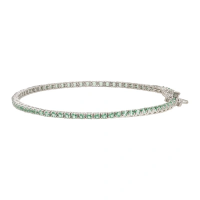 Shop Hatton Labs Ssense Exclusive Green Tennis Bracelet In Mint Green