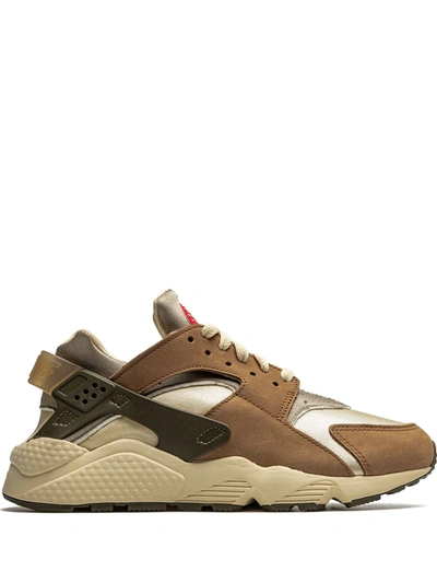 Shop Nike X Stüssy Air Huarache "desert Oak" Sneakers In Green