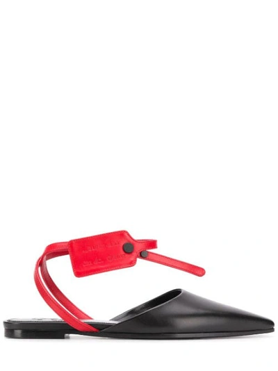 Shop Off-white Ankle Strap Sandal In Black