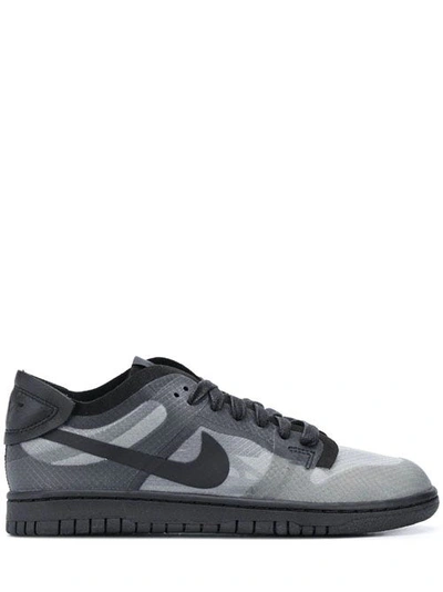 Shop Comme Des Garçons X Nike Nike Dunk Low-top Sneakers In Black
