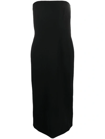Shop Givenchy Strapless Column Dress In Black