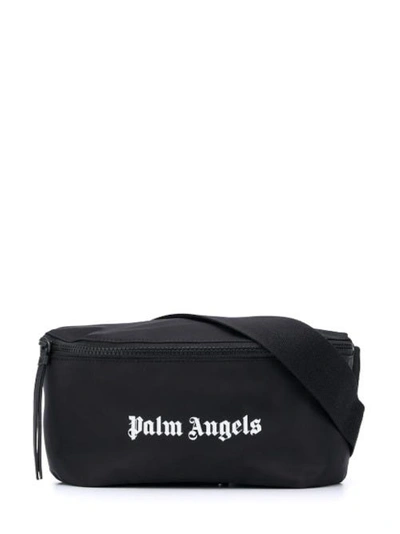 Shop Palm Angels Logo-print Belt Bag In Black