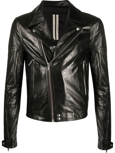 Shop Rick Owens Dracubiker Jacket In Leather In Black