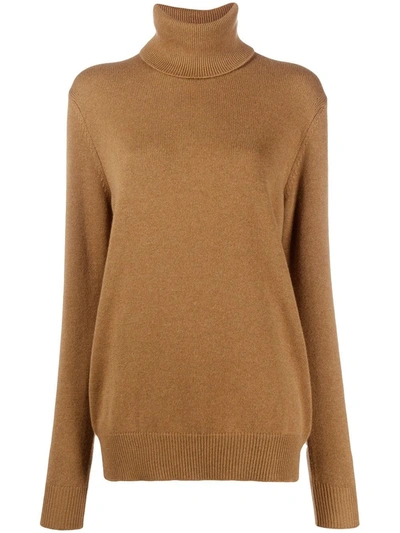 Shop Dolce & Gabbana Rollneck Jumper In Brown