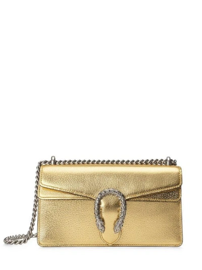 Shop Gucci Dionysus Small Shoulder Bag In Gold