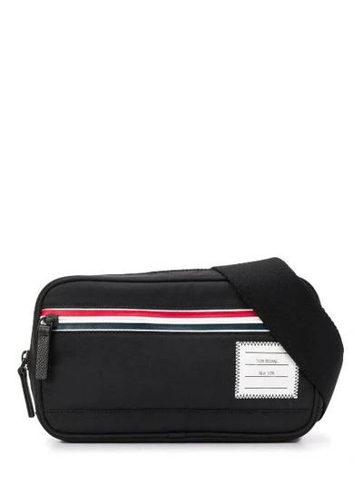 Shop Thom Browne 4-bar Belt Bag In Black