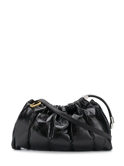 Shop Moncler Crossbody Seashell Bag In Black