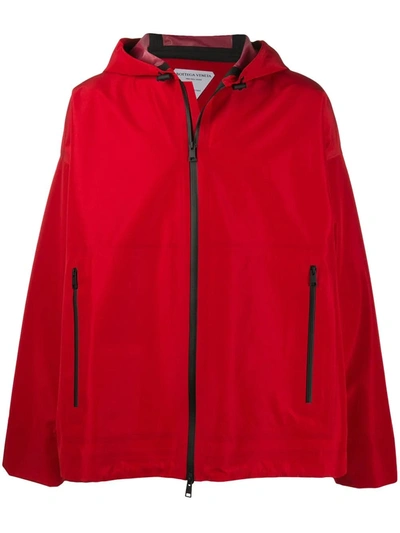 Shop Bottega Veneta Blouson Jacket With Back Pocket In Red